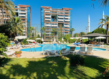 Spacious one-bedroom apartment 115 m2 with bright furniture, sea view, in a residence with facilities in Cikcilli, Alanya11088 ID-11088 фото-6