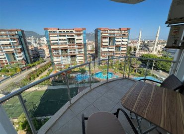 Spacious one-bedroom apartment 115 m2 with bright furniture, sea view, in a residence with facilities in Cikcilli, Alanya11088 ID-11088 фото-19