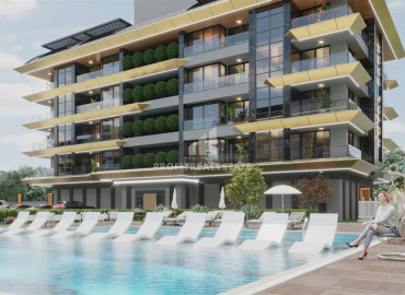 New investment project at an attractive price 200 meters from the sea in the prestigious area of Kargicak, Alanya, 66-176 m2 ID-11112 фото-6