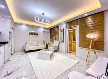 Элегантная квартира 1+1, со стильным интерьером и красивой мебелью в доме с бассейном, в центре Аланьи ID-11113 фото-12