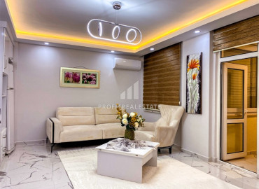 Элегантная квартира 1+1, со стильным интерьером и красивой мебелью в доме с бассейном, в центре Аланьи ID-11113 фото-13