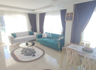 Двухкомнатная квартира с элегантным интерьером, с видом на море, в 300 метрах от пляжа, Махмутлар, Аланья ID-11121 фото-12
