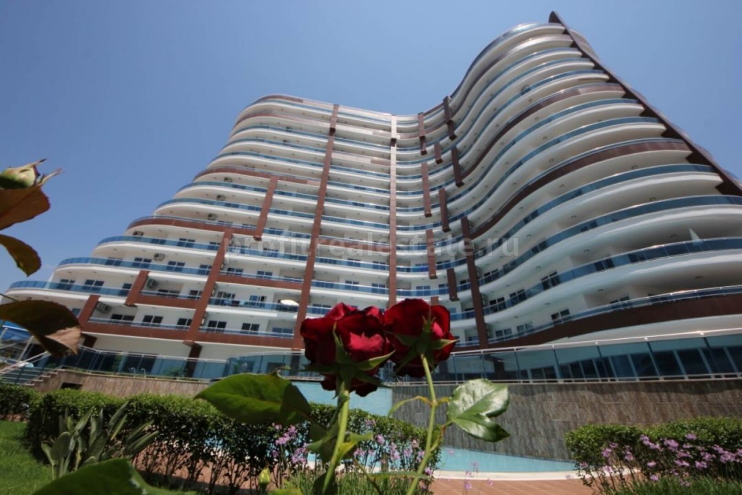 Двуспальные апартаменты класса люкс в комплексе с инфраструктурой отеля в Алании, Турция ID-0863 фото-1