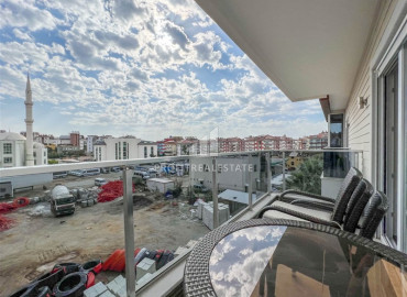 Stylish furnished duplex apartment 3 + 2, with a cozy terrace, 250 meters from the center of Oba, Alanya ID-11137 фото-3