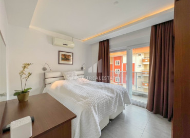 Stylish furnished duplex apartment 3 + 2, with a cozy terrace, 250 meters from the center of Oba, Alanya ID-11137 фото-6