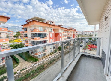 Stylish furnished duplex apartment 3 + 2, with a cozy terrace, 250 meters from the center of Oba, Alanya ID-11137 фото-12