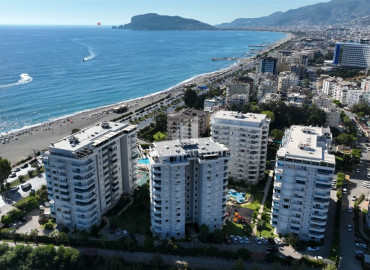 View apartment with three bedrooms, 165m², on the first coastline in Tosmur, Alanya ID-11148 фото-1