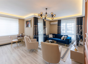 Designer two bedroom apartment 110 m2 with a glazed balcony, in a residence with facilities in Cikcilli, Alanya ID-11153 фото-11