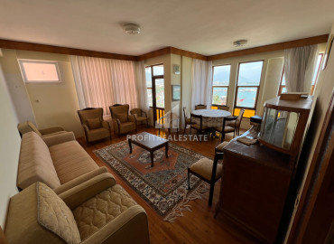 Меблированная трехкомнатная квартира 105 м2, с видом на море, в 50 метрах от набережной  в центре Аланьи ID-11244 фото-6