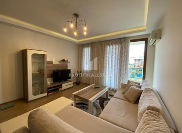 Elegant two bedroom apartment 110 m2 with furniture, in a residence with facilities, in Oba, Alanya ID-11330 фото-11