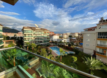 Elegant two bedroom apartment 110 m2 with furniture, in a residence with facilities, in Oba, Alanya ID-11330 фото-17