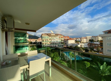 Elegant two bedroom apartment 110 m2 with furniture, in a residence with facilities, in Oba, Alanya ID-11330 фото-20