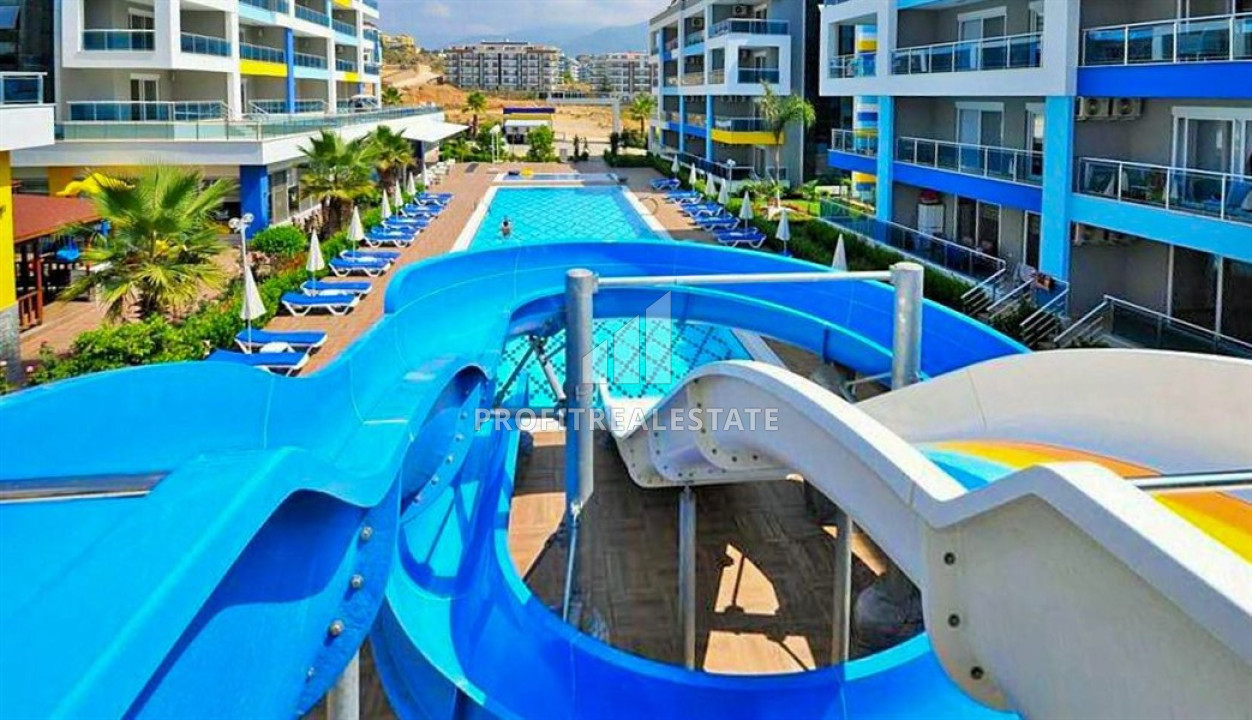 Furnished one-bedroom apartment, 60m², in a luxury residence, 300m from the sea in Alanya - Kestel ID-11352 фото-1
