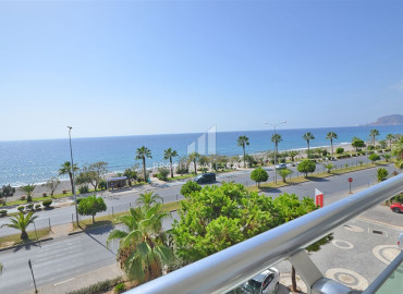 Элегантная трехкомнатная квартира 80 м2 с панорамным видом на море, в 50 метрах от пляжа, Кестель, Аланья ID-11382 фото-19