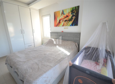 Уютная двухкомнатная квартира с мебелью, с видом на море, в 150 метрах от пляжа в Кестеле, Аланья ID-11384 фото-7