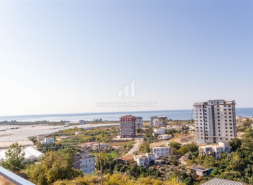 New apartment 2 + 1, 90m2, with a fine finish, without furniture, with a sea view, in Demirtas, Alanya ID-11390 фото-5