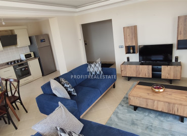 Furnished apartment 2 + 1, with sea views, in a residence with facilities in Mahmutlar, Alanya ID-11416 фото-9