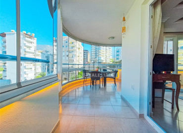 Фешенебельная меблированная квартира 2+1, с застекленными балконами и видом на море в Махмутларе, Аланья ID-11417 фото-3