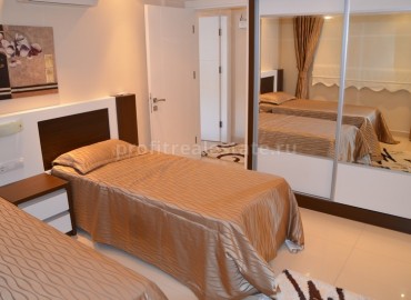 Квартира в Махмутларе, Алания, с мебелью, на первой береговой линии, 140 кв.м. ID-0883 фото-15
