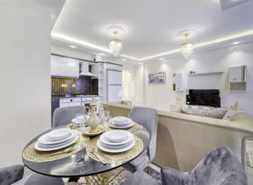 Designer one bedroom apartment, 60m², 200m from the sea, in Mahmutlar, Alanya ID-11427 фото-4