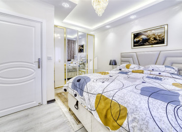 Дизайнерская квартира с одной спальней, 60м², в 200м от моря, в районе Махмутлар, Алания ID-11427 фото-8