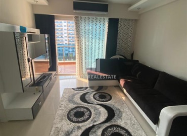 Меблированная двухкомнатная квартира, 68м², с видом на море в элитном комплексе Махмулара, Алания ID-11435 фото-3