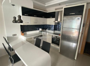 Меблированная двухкомнатная квартира, 68м², с видом на море в элитном комплексе Махмулара, Алания ID-11435 фото-4