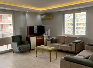Bright furnished apartment 2 + 1, 110 m2, on the first coastline in Mahmutlar, Alanya ID-11438 фото-16