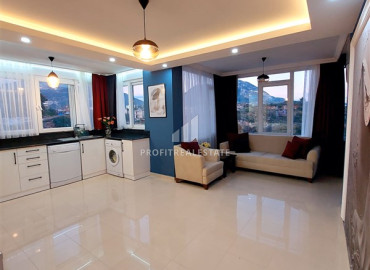 Меблированная трехкомнатная квартира, 90м², с видом на горы и море в 800м от моря в районе Алании Тосмур ID-11460 фото-5