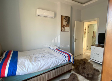 Меблированная квартира 3+1, 115 м2, с отдельной кухней, с видом на море, в 50 метрах от пляжа в Каргыджаке, Аланья ID-11480 фото-9