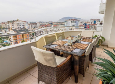 Duplex furnished apartment 138 m2, with two bedrooms and sea views in Cikcilli, Alanya ID-11481 фото-14