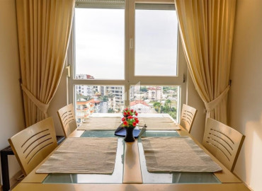 Двухуровневая меблированная квартира 138 м2, с двумя спальнями и видом на море в Джикджилли, Аланья ID-11481 фото-18