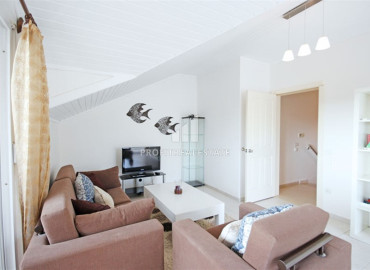 Elegant furnished penthouse 200 m2, with five bedrooms, in a residence with facilities, Oba, Alanya ID-11490 фото-15