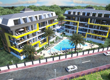 New investment project 400 meters from the sea, in a residence with facilities, Kestel, Alanya, 43-130 m2 ID-11501 фото-5