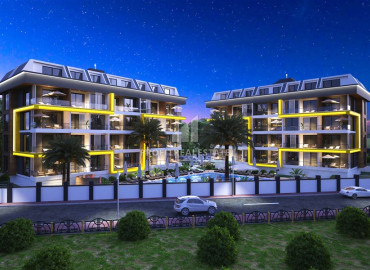 New investment project 400 meters from the sea, in a residence with facilities, Kestel, Alanya, 43-130 m2 ID-11501 фото-7
