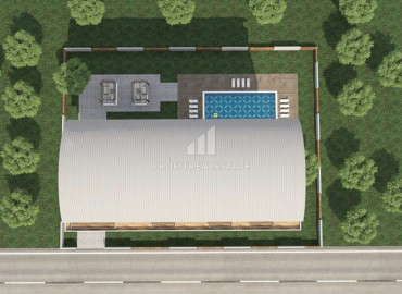 Компактная квартира с двумя спальнями, 66м², в комплексе с инфраструктурой в Авсалларе, в 850м от моря ID-11548 фото-4