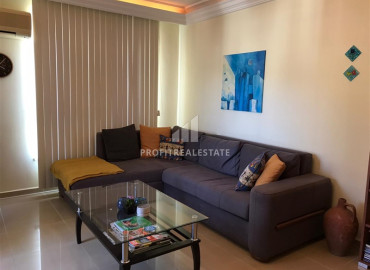 Furnished two bedroom apartment 120 m2, with sea view, in a residence with facilities in Cikcilli, Alanya ID-11552 фото-8