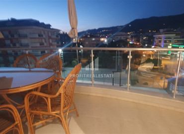 Elegant furnished 2+1 view penthouse, 110m², in a cozy residence 600m from the sea in Oba, Alanya ID-11557 фото-9