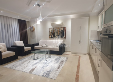 Elegant furnished 2+1 view penthouse, 110m², in a cozy residence 600m from the sea in Oba, Alanya ID-11557 фото-1
