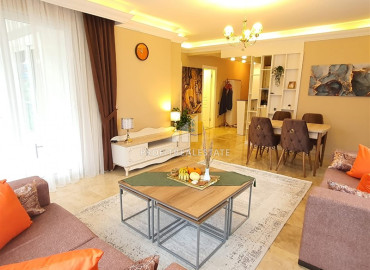 Стильная двухкомнатная квартира 80 м2, с авторским интерьером и роскошной мебелью в Джикджилли, Аланья ID-11606 фото-19