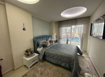Большая видовая квартира с одной спальней, 60м², с двумя балконами, в 150м от моря в Махмутларе, Алания ID-11608 фото-4