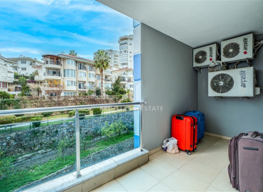 Furnished bright apartment 2 + 1, 120 m2, in a residence with facilities in Cikcilli, Alanya ID-11621 фото-9