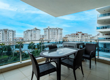 Furnished bright apartment 2 + 1, 120 m2, in a residence with facilities in Cikcilli, Alanya ID-11621 фото-16