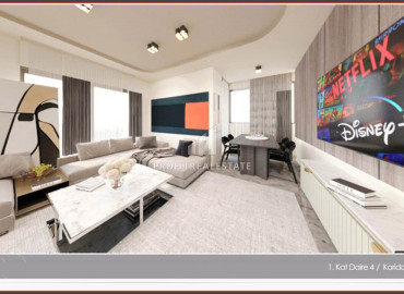 Новые апартаменты 2+1, без мебели в районе Фенер, Мурапаша, Анталия, 75 м2 ID-11639 фото-7