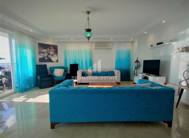 Stylish furnished apartment 2+1, 110 m2, with sea view, in Tosmur, Alanya ID-11713 фото-12
