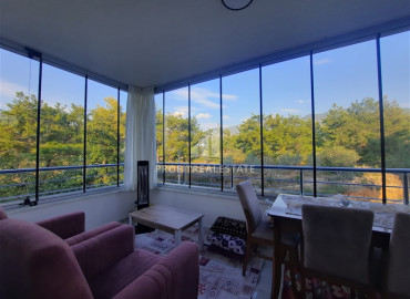 Уютная меблированная квартира 2+1, 80 м2, готовая к проживанию, с застекленным балконом в Оба, Аланья ID-11751 фото-13