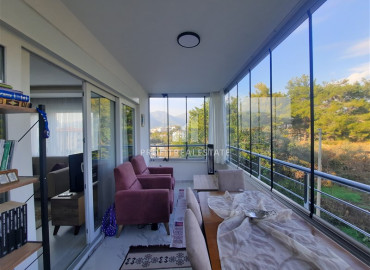 Уютная меблированная квартира 2+1, 80 м2, готовая к проживанию, с застекленным балконом в Оба, Аланья ID-11751 фото-14