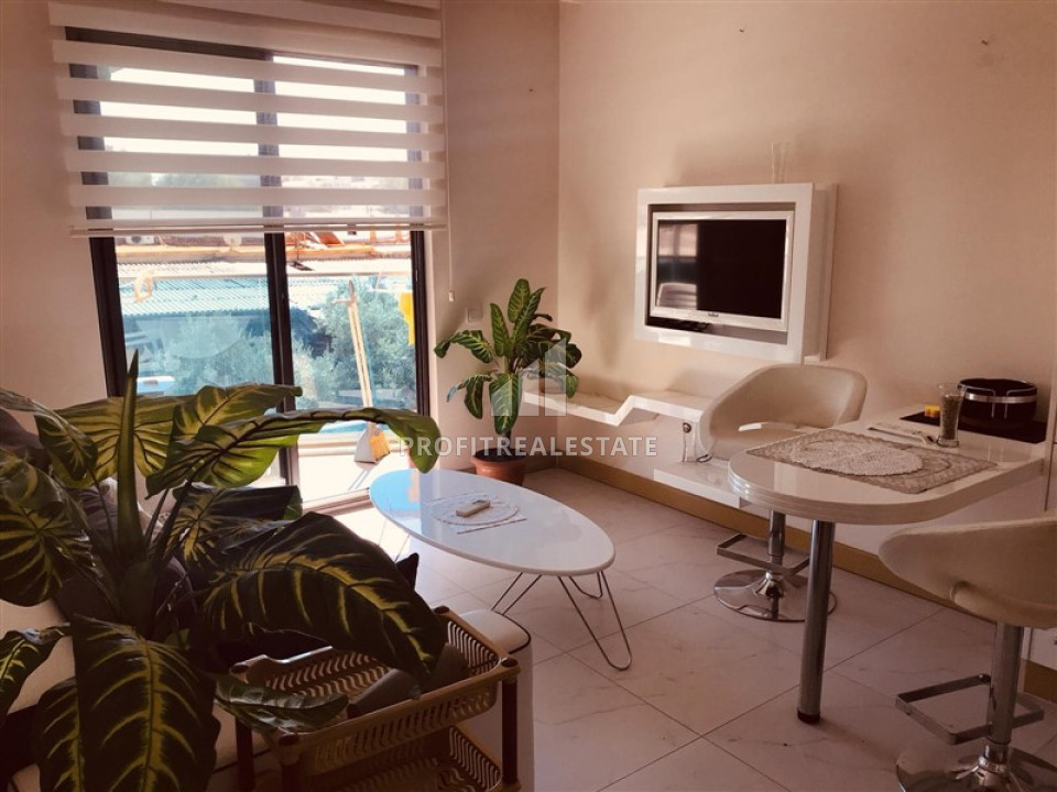 Уютная двухкомнатная квартира в элитном жилом комплексе, в центре Аланьи, 50 м2 ID-11771 фото-2