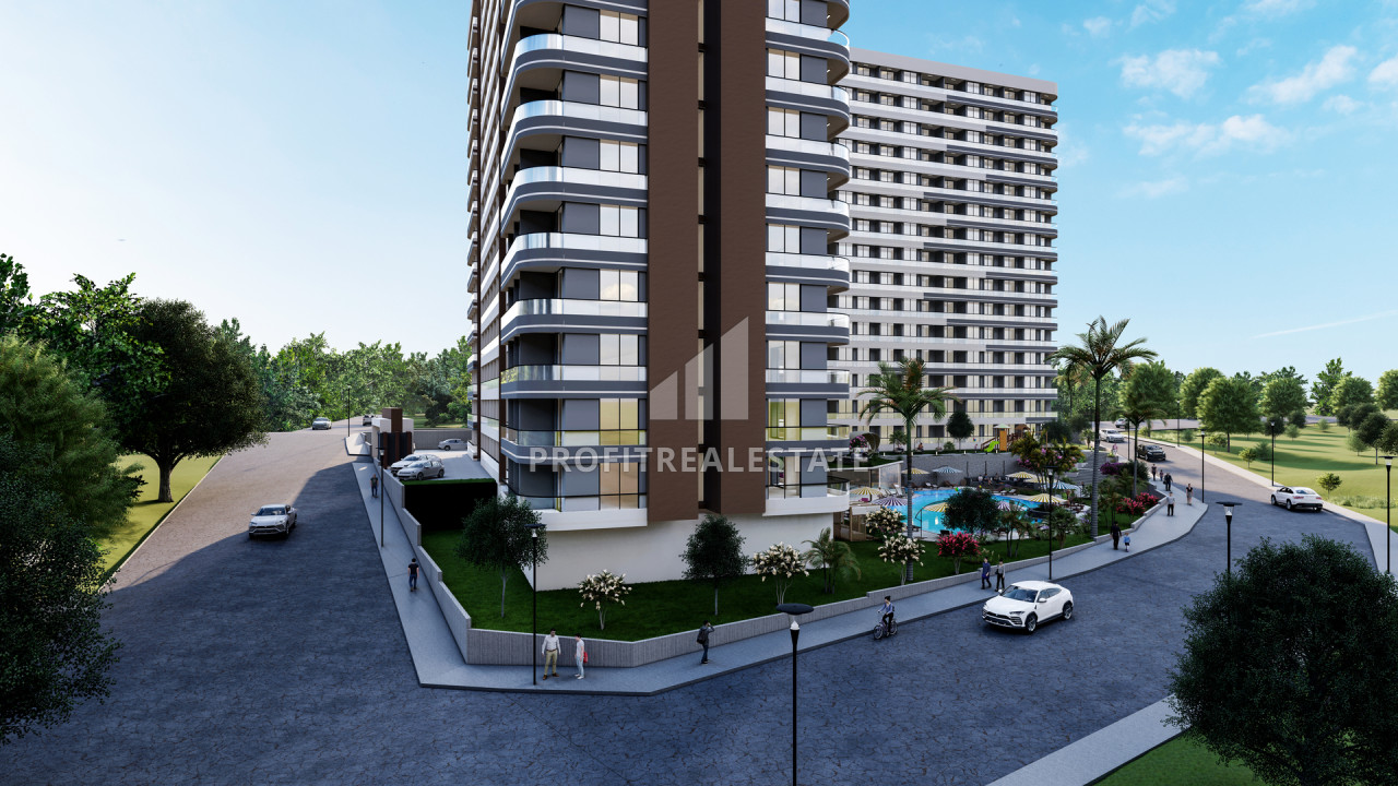 Premium class residence in Erdemli, Mersin, at the planning stage: apartment 1 + 1 and 2 + 1, 62-89m², 500m from the sea ID-11852 фото-2