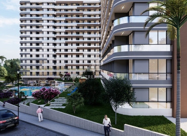 Premium class residence in Erdemli, Mersin, at the planning stage: apartment 1 + 1 and 2 + 1, 62-89m², 500m from the sea ID-11852 фото-5